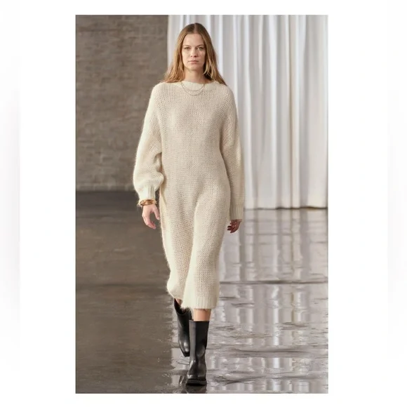 Zara Dresses Zara Alpaca Blend Knit Dress Poshmark - Main Image